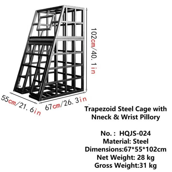 BDSM Steel Slave Cage