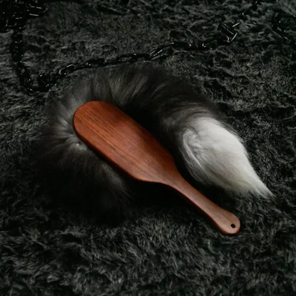 Padauk Wood BDSM Spanking Paddle - Apartment-Friendly Quiet Design｜Professional Thud Control Tool - Image 6