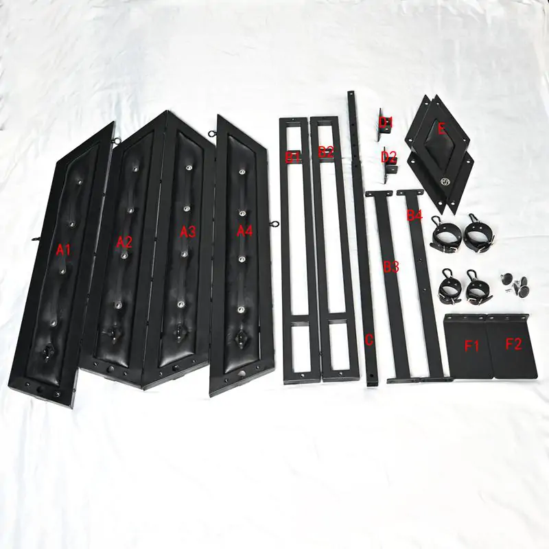 Professional Metal St. Andrew's Cross X-Frame BDSM Bondage - Image 6