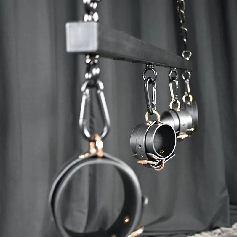 BDSM Bondage Metal Spreader Bar for Limb Restraints - Image 4