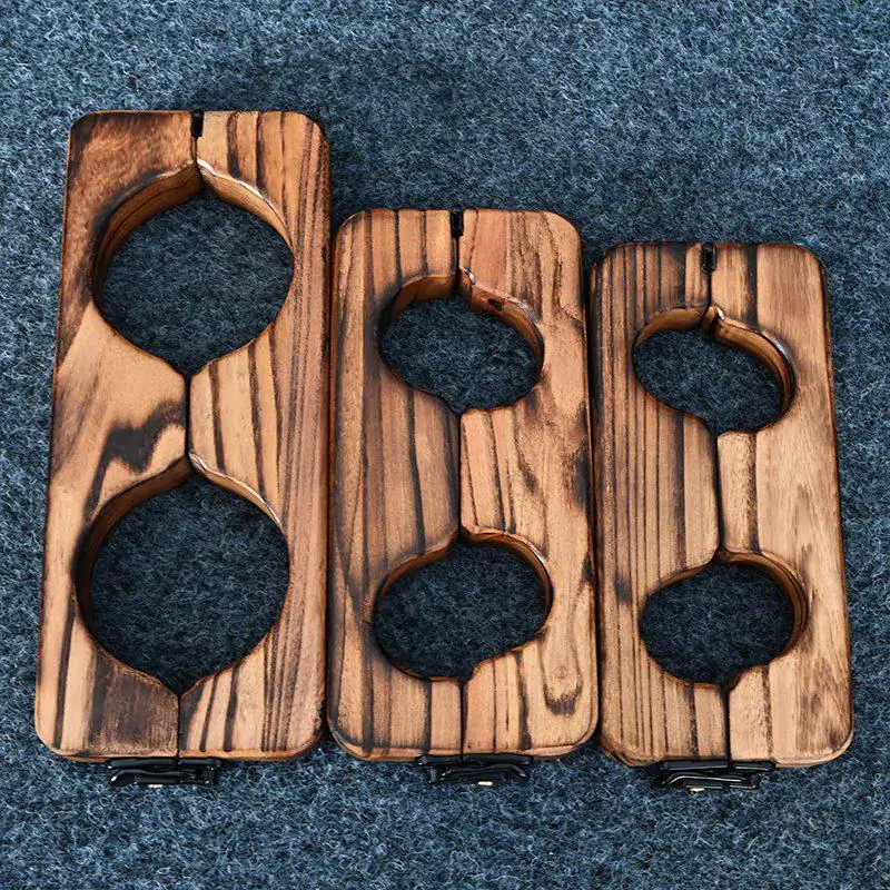 BDSM Wooden Retro Ankle/Wrist Shackles Restraint&Punishment - Image 5