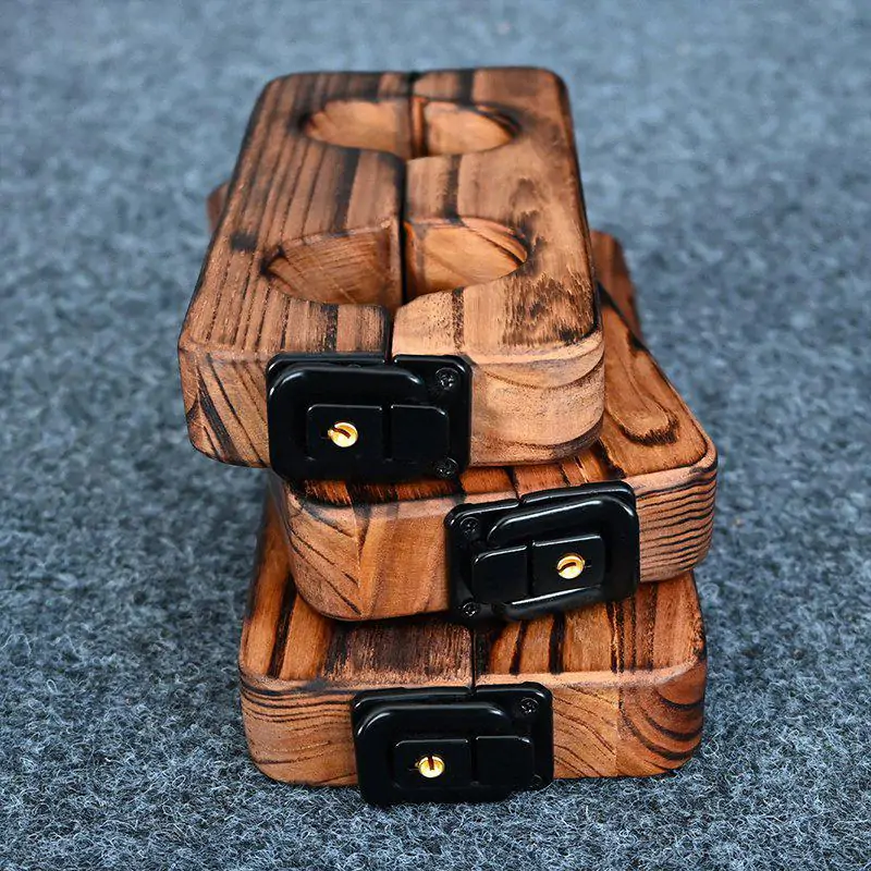 BDSM Wooden Retro Ankle/Wrist Shackles Restraint&Punishment - Image 6