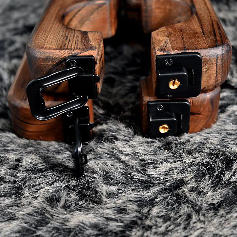 BDSM Wooden Retro Ankle/Wrist Shackles Restraint&Punishment - Image 4