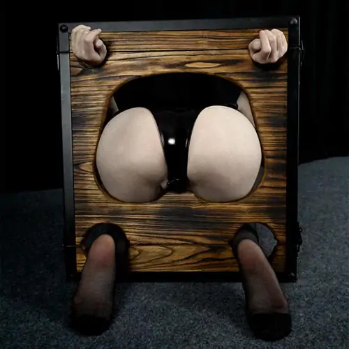 BDSM Wooden Stocks Buttock clamp BDSM Wooden Stocks