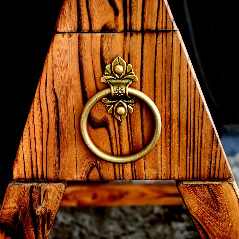 BDSM Dungeons Wooden horse Chevalet Bondage cuffs on ankles - Image 7