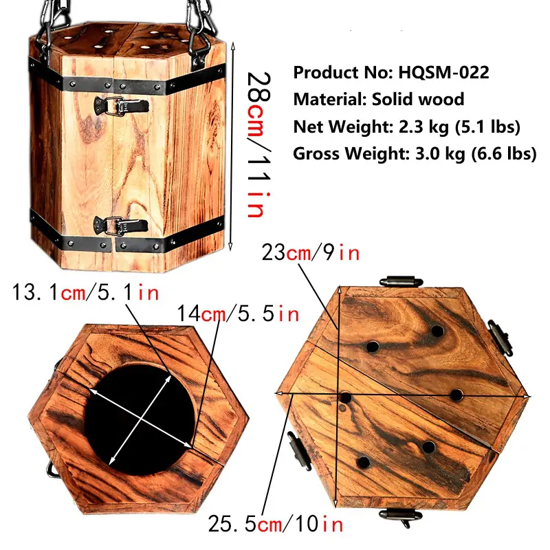 HQSM-022-00 custom hexagonal head box